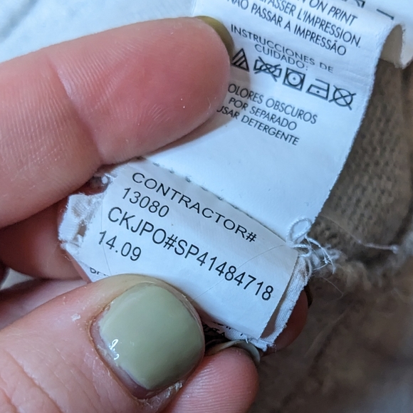 Calvin Klein Jeans Gray Hoodie Sweatshirt Size L 🌫️🖤 - Picture 11 of 12